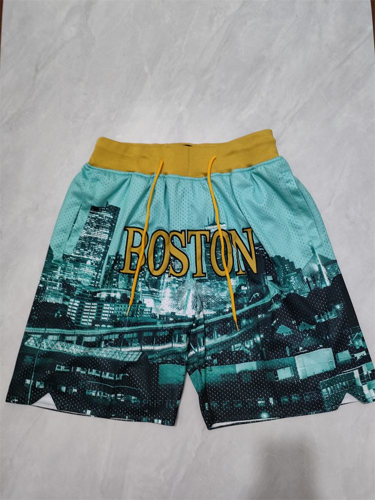 2025 Men NBA Boston Celtics Shorts Blue style 1